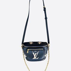 Louis Vuitton Black & Beige Monogram Empriente Mini Bumbag